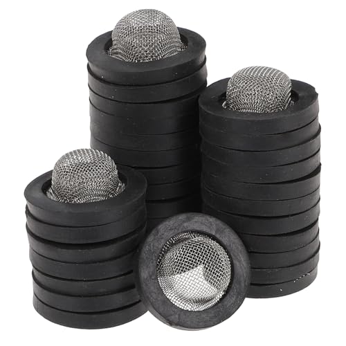 AKOOSY 30 Stück Teiliges Zulaufschlauch Kupplungsset mit Edelstahl Sieb Langlebige Gummidichtung Rostfreier Filtereinsatz Installieren Wasserhahn Reparaturkit für Effektive AKOOSY 30 Stück Teiliges Zulaufschlauch Kupplungsset mit Edelstahl Sieb Langlebige Gummidichtung Rostfreier Filtereinsatz Installieren Wasserhahn Reparaturkit für Effektive von AKOOSY