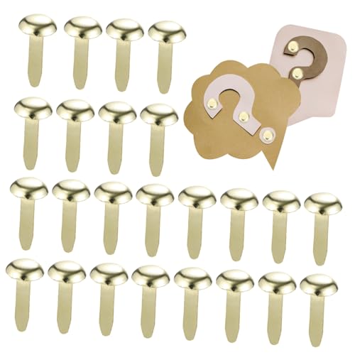 AKOOSY 300 Stück Metall Rundkopf Klammern Brads für Scrapbooking DIY Basteln Papierhandwerk Büroklammern Goldfarbig Vielseitig für Schule und Handarbeitsprojekte AKOOSY 300 Stück Metall Rundkopf Klammern Brads für Scrapbooking DIY Basteln Papierhandwerk Büroklammern Goldfarbig Vielseitig für Schule und Handarbeitsprojekte von AKOOSY