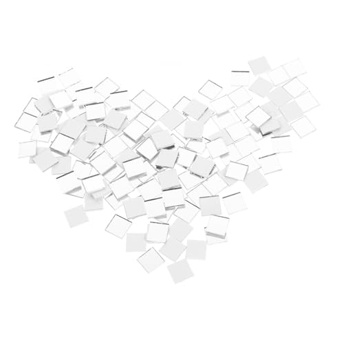AKOOSY 300 Stück Selbstklebende Quadratische Glasmosaikfliesen Silber Flach Langlebig für DIY Bastelarbeiten Heimdekoration Kompatibel mit Flachen Oberflächen für Kreative AKOOSY 300 Stück Selbstklebende Quadratische Glasmosaikfliesen Silber Flach Langlebig für DIY Bastelarbeiten Heimdekoration Kompatibel mit Flachen Oberflächen für Kreative von AKOOSY