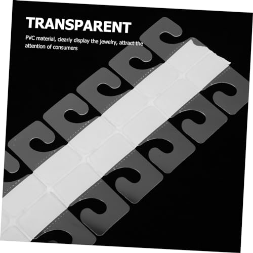 AKOOSY 300 Stück Transparente Selbstklebende PVC Haken für Warenpräsentation Haftstarke Aufhängetabs Geeignet für Einzelhandel und Professionelle Produktpräsentation AKOOSY 300 Stück Transparente Selbstklebende PVC Haken für Warenpräsentation Haftstarke Aufhängetabs Geeignet für Einzelhandel und Professionelle Produktpräsentation von AKOOSY