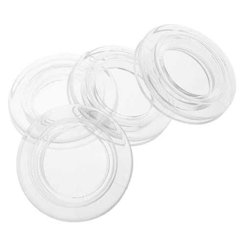 AKOOSY 4 Sätze Teiliges Transparenter Gartentisch Schirmlochring mit Abdeckungen Wind und Regendicht Kratzfest Hitzebeständig Stabilisiert Sonnenschirme und Leicht für Outdoor Tische von AKOOSY