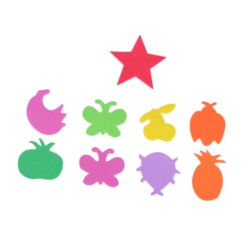 AKOOSY 4 Satz Eva Schaumstoff Aufkleber Selbstklebend Sticker Basteln Deko Früchte Blumen Motiv für Schul und Heimkunstwerke Wanddekor Scrapbooking DIY von AKOOSY