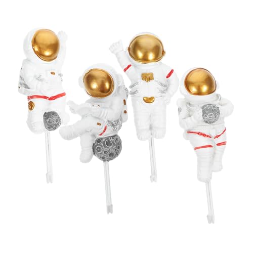 AKOOSY 4 Stück Astronaut Wandhaken Selbstklebend Robuste Mehrzweck Haken für Küche Bad Schlafzimmer Kleiner Wandhaken Ohne Bohren Sicherer Halter für Handtücher Schlüssel und Kleidung AKOOSY 4 Stück Astronaut Wandhaken Selbstklebend Robuste Mehrzweck Haken für Küche Bad Schlafzimmer Kleiner Wandhaken Ohne Bohren Sicherer Halter für Handtücher Schlüssel und Kleidung von AKOOSY
