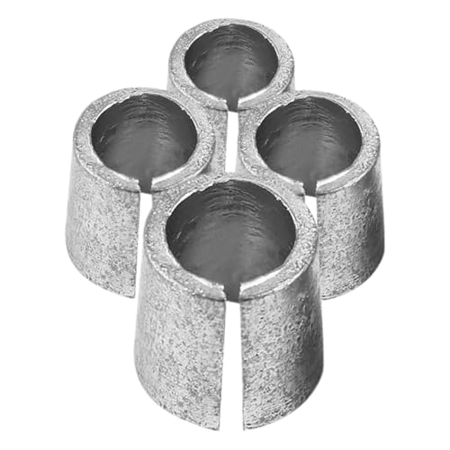 AKOOSY 4 Stück Batteriepoladapter Metall Langlebig Wasserfest Hohe Leitfähigkeit Sicherer Sitz Passend für Autobatterie Anschlussklemmen Negative und Positive Polklemmen von AKOOSY