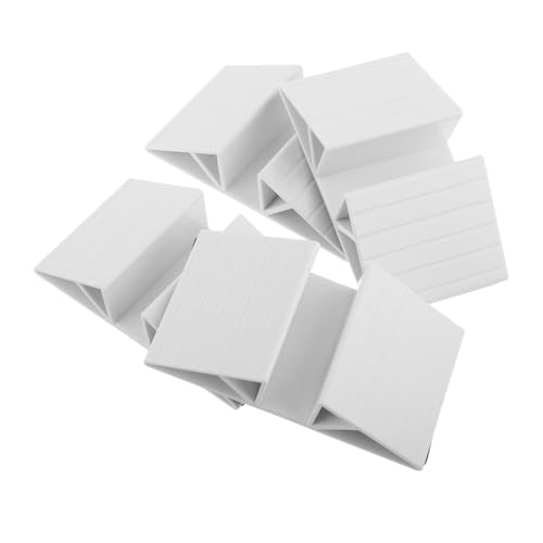 AKOOSY 4 Stück Freistehende Verstärkungsfüße für Hundegitter Dreieckige Kunststoff Stützfüße für Pet Fence Leichte Stabile Weiße Isolationszaun Befestigung Einfache Montage ohne Werkzeug von AKOOSY