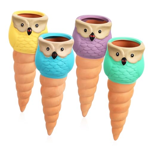 AKOOSY 4 Stück Keramik Pflanzenbewässerung Stäbe Automatische Bewässerungssystem für Topfpflanzen und Garten Langlebige Stabile Eulendesigns Geeignet für Innen und Außenbereich AKOOSY 4 Stück Keramik Pflanzenbewässerung Stäbe Automatische Bewässerungssystem für Topfpflanzen und Garten Langlebige Stabile Eulendesigns Geeignet für Innen und Außenbereich von AKOOSY