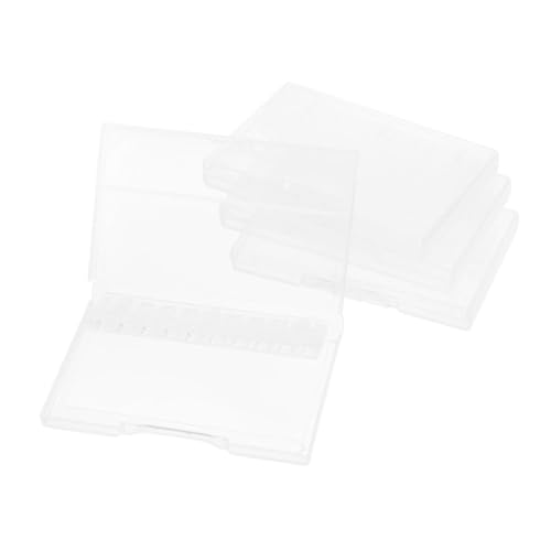 AKOOSY 4 Stück Nagelbohrer Aufbewahrungsbox Teilig Transparenter Nagelfräser Bit Organizer mit Fächern Praktischer und Langlebiger Maniküre Polierkopf Halter für und Heimgebrauch von AKOOSY