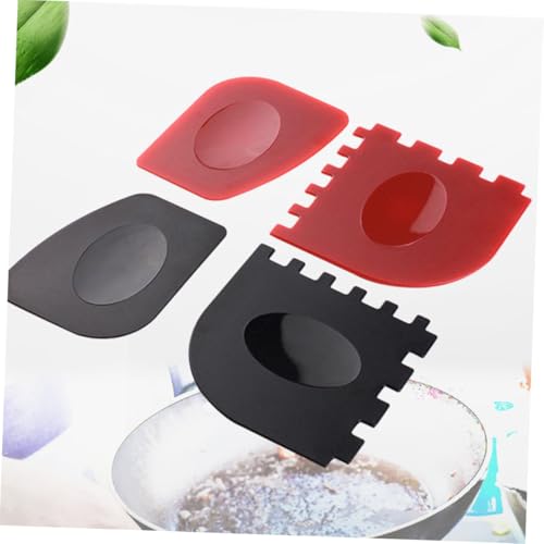 AKOOSY 4 Stück Praktische Grillpfannen Scraper aus Robustem Kunststoff Hitzebeständig und Verschleißfest für Gusseisen Grillpfannenreinigung in Rot und Schwarz AKOOSY 4 Stück Praktische Grillpfannen Scraper aus Robustem Kunststoff Hitzebeständig und Verschleißfest für Gusseisen Grillpfannenreinigung in Rot und Schwarz von AKOOSY