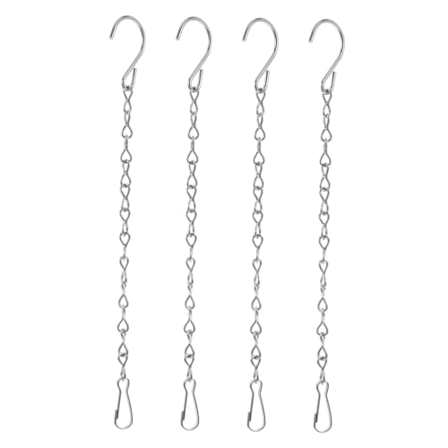 AKOOSY 4 Stück Teiliges Edelstahl Hängeketten mit S Haken Robuste Metallkette zum Aufhängen von Blumentöpfen Pflanzen Laternen und Dekorationen Silberfarbene Aufhängung Lang AKOOSY 4 Stück Teiliges Edelstahl Hängeketten mit S Haken Robuste Metallkette zum Aufhängen von Blumentöpfen Pflanzen Laternen und Dekorationen Silberfarbene Aufhängung Lang von AKOOSY