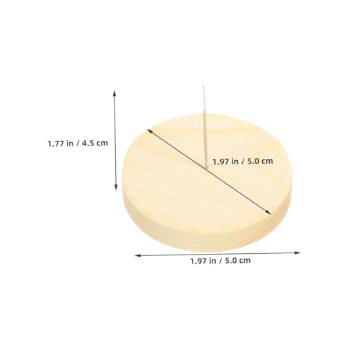 AKOOSY 4 Stück Teiliges Filztier Puppenständer mit Stabilem Holzsockel Kurzer Stahl nadelhalter für Filzfiguren Häkelpuppen und Actionfiguren Rundbasis für DIY Doll Display Schreibtisch von AKOOSY