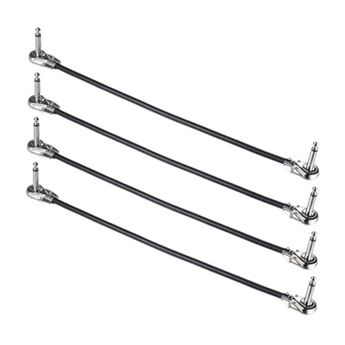 AKOOSY 4 Stück Teiliges Gitarren Patchkabel Gewinkelter Stecker Langlebiges Kupfer pvc Kabel für Elektrische Gitarren Effektpedale Sicherer Anschluss Stylisches Silbernes Design AKOOSY 4 Stück Teiliges Gitarren Patchkabel Gewinkelter Stecker Langlebiges Kupfer pvc Kabel für Elektrische Gitarren Effektpedale Sicherer Anschluss Stylisches Silbernes Design von AKOOSY