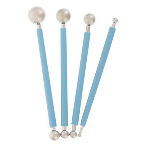 AKOOSY 4 Stück Teiliges Keramik Modellierwerkzeug Kugelkopf Stift Werkzeug für Töpfern und Clay Sculpting Langlebiges Edelstahl Craft Tool für Präzises Formen und Gestalten von AKOOSY