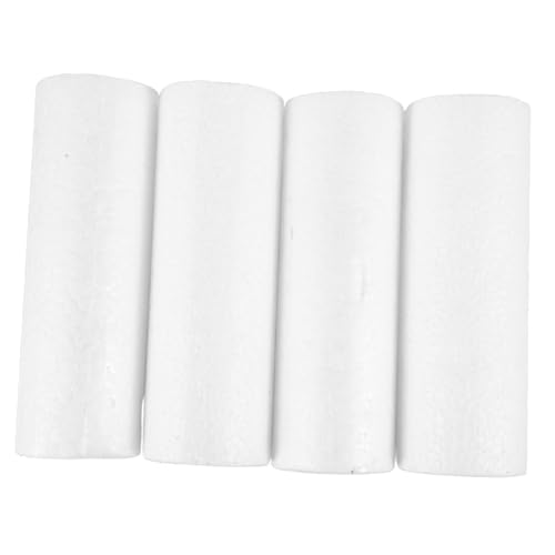 AKOOSY 4 Stück Teiliges Schaumstoffzylinder Polystyrol Bastelschaum Stäbe für DIY Modellierung Handwerk Frühpädagogik Kreative Bastelprojekte von AKOOSY