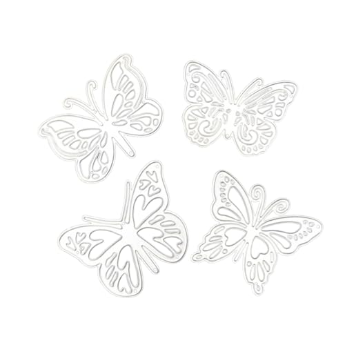 AKOOSY 4 Stück Teiliges Schmetterling Stanzschablonen Kohlenstoffstahl für Scrapbooking DIY Alben und Bastelprojekte Langlebig und Einfach zu Verwenden AKOOSY 4 Stück Teiliges Schmetterling Stanzschablonen Kohlenstoffstahl für Scrapbooking DIY Alben und Bastelprojekte Langlebig und Einfach zu Verwenden von AKOOSY