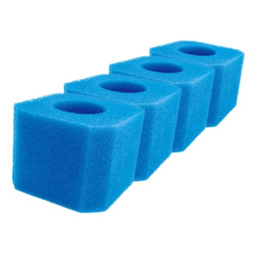 AKOOSY 4 Stück Teiliges Schwimmbad Filterschaumstoff Hochflexibler Widerstandsfähiger PU Schwamm Effektives Filtermaterial für Schwimmbecken Teichfilter und Aquarien Wiederverwendbar von AKOOSY