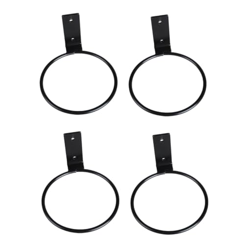 AKOOSY 4 Stück Teiliges Wand Schwarze Eisenhalterung Stabiler Pflanzenhalter für Balkon Garten Einfache Anbringung Vielseitig für Topfpflanzen Geeignet von AKOOSY