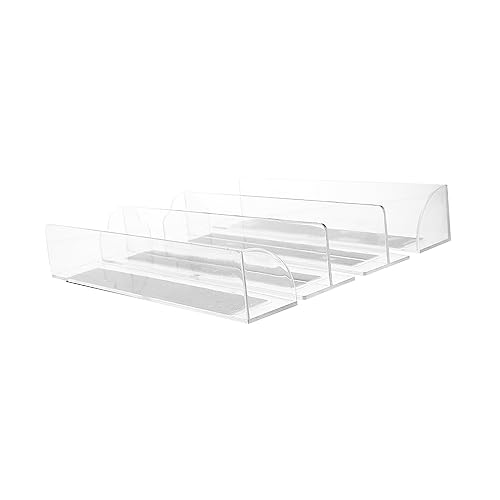 AKOOSY 4 Stück Transparente Regaltrenner T Förmige Trennwände für Supermärkte und Geschäfte Effektive Warenorganisation und Einfache Klassifizierung und Langlebig für Getränke Snacks und von AKOOSY