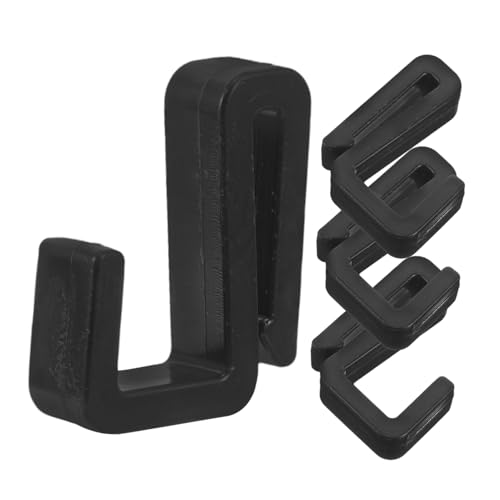 AKOOSY 4 Stück Weiße Kunststoffhaken Z form Multifunktionale Tür Wandhaken für Küche Schrank und Mikrowellenhalter Robuste Kleine Haken zum Einhängen Platzsparend und Langlebig von AKOOSY