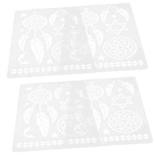 AKOOSY 4 Stück Wiederverwendbare Mandala Schablonen Teiliges für Wand und Bodendekoration für Malerei Fliesen Stoffen und Möbeln Pet Material Leicht zu Reinigen und Langlebig AKOOSY 4 Stück Wiederverwendbare Mandala Schablonen Teiliges für Wand und Bodendekoration für Malerei Fliesen Stoffen und Möbeln Pet Material Leicht zu Reinigen und Langlebig von AKOOSY