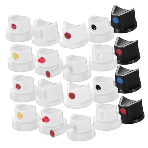 AKOOSY 40 Stück Spray Paint Nozzles aus Robustem Präzise Sprühköpfe mit Handdreh Mechanismus für Gleichmäßige Farbverteilung Leichte Kompakte Ersatzaufsätze für Spraydosen für DIY und von AKOOSY