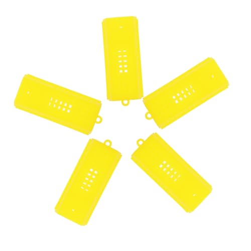 AKOOSY 5 Stück Teiliges Bienenkönigin Zuchtkäfig aus Robustem Kunststoff Vielseitig Einsetzbar für Zucht Transport und Versand Benutzerfreundlich Gelb für Imker und Bienenzucht AKOOSY 5 Stück Teiliges Bienenkönigin Zuchtkäfig aus Robustem Kunststoff Vielseitig Einsetzbar für Zucht Transport und Versand Benutzerfreundlich Gelb für Imker und Bienenzucht von AKOOSY