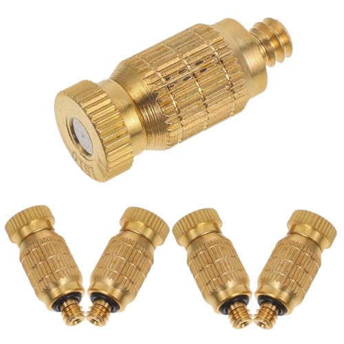 AKOOSY 5 Stück Teiliges Hochdruck Kupfer Nebeldüsenset mit Innengewinde Hitzebeständig Korrosionsbeständig Zerstäubung für Garten Sprühsysteme Terrasse Pool und Outdoor Kühlanlagen AKOOSY 5 Stück Teiliges Hochdruck Kupfer Nebeldüsenset mit Innengewinde Hitzebeständig Korrosionsbeständig Zerstäubung für Garten Sprühsysteme Terrasse Pool und Outdoor Kühlanlagen von AKOOSY