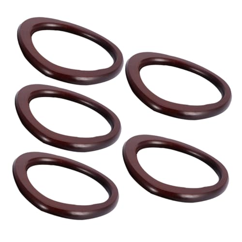 AKOOSY 5 Stück Teiliges Holztaschengriffe Oval Geformt Langlebige Ersatzgriffe für Handgefertigte Taschen Praktisches DIY Accessoire für Individuelle Handtaschen Einfache Montage AKOOSY 5 Stück Teiliges Holztaschengriffe Oval Geformt Langlebige Ersatzgriffe für Handgefertigte Taschen Praktisches DIY Accessoire für Individuelle Handtaschen Einfache Montage von AKOOSY