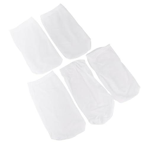 AKOOSY 5 Stück Teiliges Pool Filter Saver Socks aus Langlebigem Ultrafeinem Mesh Wiederverwendbare Skimmer Netzsocken für Korbfilter Schützen Pumpenteile und Verbessern Poolfiltration von AKOOSY