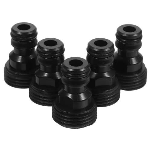 AKOOSY 5 Stück Teiliges Wasserhahn Adapter Schlauchkupplung aus Robustem Kunststoff Schnell Verbindbar Korrosionsbeständig Hochdruckfest Einfacher Einbau Geeignet für Waschmaschinen von AKOOSY