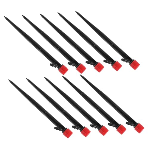 AKOOSY 50 Stück Garten Bewässerung Tropfer Einstellbare Tropfbewässerung Düsen mit Erdspieß für Gewächshaus Blumenbeete Hochbeete Effiziente Wassersparende Bewässerungssystem Komponenten von AKOOSY