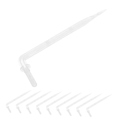 AKOOSY 50 Stück Tropfstrahler Gebogen Transparent Weiß Bewässerungssystem für Topfpflanzen Gartensprenger Wassersparende Feine Bewässerung Gartenbewässerungssystem AKOOSY 50 Stück Tropfstrahler Gebogen Transparent Weiß Bewässerungssystem für Topfpflanzen Gartensprenger Wassersparende Feine Bewässerung Gartenbewässerungssystem von AKOOSY