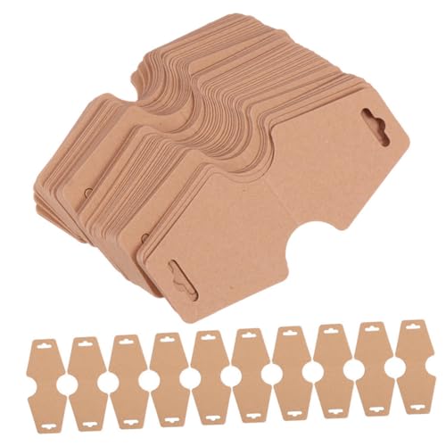 AKOOSY 500 Blatt Seitige Kraftpapier Schmuckanhänger Karten mit Vorgefertigten Löchern Praktische Display Hanging Cards für Halsketten und Armbänder für Schmuckgeschäfte und von AKOOSY