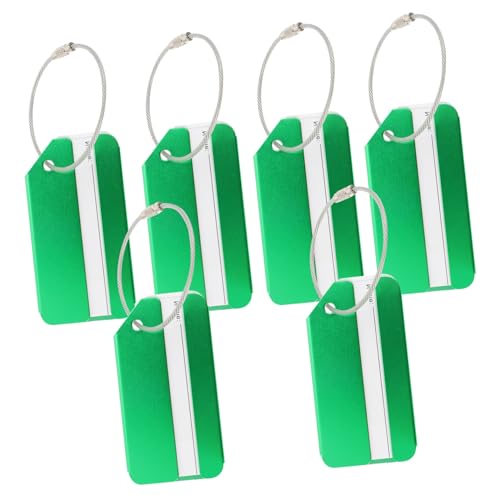 AKOOSY 6 Stück Kofferanhänger aus Aluminiumlegierung Leichte Gepäckanhänger mit Namensschild Robust und Kratzfest für Reisetaschen und Koffer Praktische Identifikation für Flugreisen und AKOOSY 6 Stück Kofferanhänger aus Aluminiumlegierung Leichte Gepäckanhänger mit Namensschild Robust und Kratzfest für Reisetaschen und Koffer Praktische Identifikation für Flugreisen und von AKOOSY
