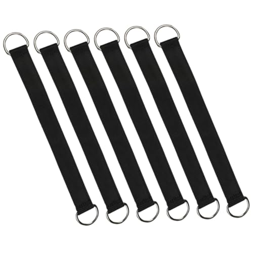 AKOOSY 6 Stück Teiliges Outdoor Schaukelseil aus Premium Polyester mit Verstellbaren Schweren Haken und Edelstahlkarabinern Hohe Tragkraft Vielseitig für Hängematten Camping und von AKOOSY