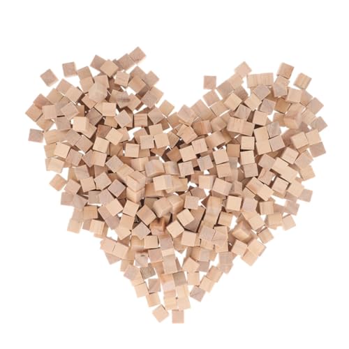 AKOOSY 600 Stück Holzklötzchen aus Massivem Kiefernholz Naturbelassene Bastelwürfel für DIY Malprojekte Kinderpuzzle Fantasievolles Bauen und Pädagogisches AKOOSY 600 Stück Holzklötzchen aus Massivem Kiefernholz Naturbelassene Bastelwürfel für DIY Malprojekte Kinderpuzzle Fantasievolles Bauen und Pädagogisches von AKOOSY