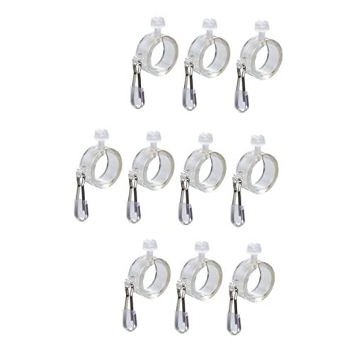 AKOOSY 8 Stück Teiliges Fahnenmast Ringe aus Robustem Material Langlebige Flaggenbefestigungsklammern zur Einfachen Verstellbare Fahnenhalterungen für Stabile Befestigung Am Fahnenmast von AKOOSY
