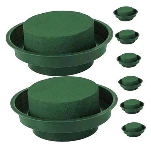 AKOOSY 8 Stück Teiliges Grünes Rundes Blumenschaum- Feuchtigkeitsbindend Stabiler Blumenhalter für DIY Blumenarrangements für Hochzeiten Partys und Festliche Dekorationen AKOOSY 8 Stück Teiliges Grünes Rundes Blumenschaum- Feuchtigkeitsbindend Stabiler Blumenhalter für DIY Blumenarrangements für Hochzeiten Partys und Festliche Dekorationen von AKOOSY