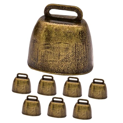 AKOOSY 8 Stück Teiliges Laute Metall Kuhglocken in Antikem Kupfer für Vieh Leichte Robuste Tierglocken als Lost Bell Ornamente Praktische Farm und Haustier Deko AKOOSY 8 Stück Teiliges Laute Metall Kuhglocken in Antikem Kupfer für Vieh Leichte Robuste Tierglocken als Lost Bell Ornamente Praktische Farm und Haustier Deko von AKOOSY