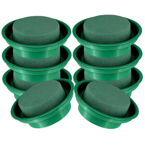 AKOOSY 8 Stück Teiliges Rundes Blumensteckschaum mit Schalen Hochdichte Steckmasse für Frischblumen Vielseitig für DIY Blumengestecke bei Hochzeit Zuhause Hotel und Floristik AKOOSY 8 Stück Teiliges Rundes Blumensteckschaum mit Schalen Hochdichte Steckmasse für Frischblumen Vielseitig für DIY Blumengestecke bei Hochzeit Zuhause Hotel und Floristik von AKOOSY