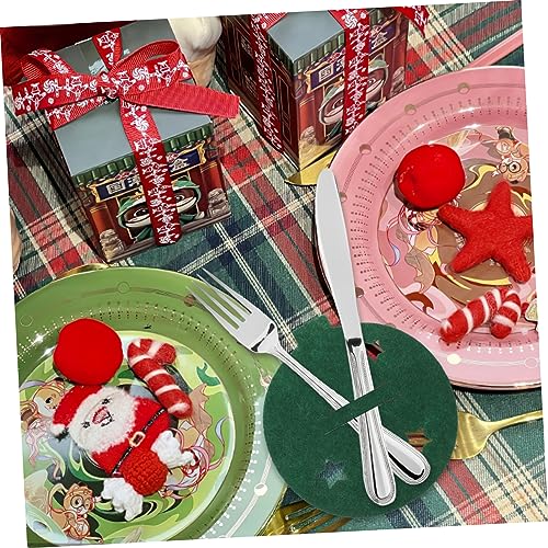 AKOOSY 8 Stück Teiliges Weihnachts Bestecktaschen aus Filz Kugelförmige Tischdeko Praktisch und Wiederverwendbar Frische Farben für Weihnachtsfeier und Partygestaltung AKOOSY 8 Stück Teiliges Weihnachts Bestecktaschen aus Filz Kugelförmige Tischdeko Praktisch und Wiederverwendbar Frische Farben für Weihnachtsfeier und Partygestaltung von AKOOSY