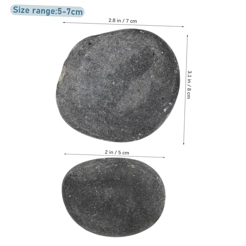AKOOSY 9 Stück Teiliges Flache Natursteine zum Bemalen Vielseitige Bastelsteine für Garten Aquarium und DIY Glatte Kieselsteine für Kreative Landschaftsgestaltung von AKOOSY