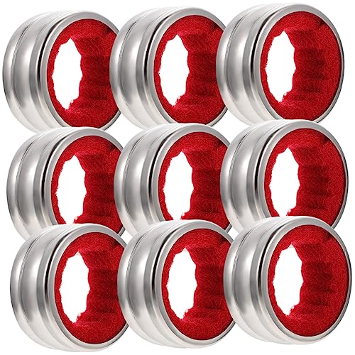 AKOOSY 9 Stück Teiliges Weinflaschen Tropfring mit Filz Auslaufsicherer Flaschenhalsring Schützt Tisch vor Rotweinflecken Tragbar für Outdoor Camping und Partys von AKOOSY