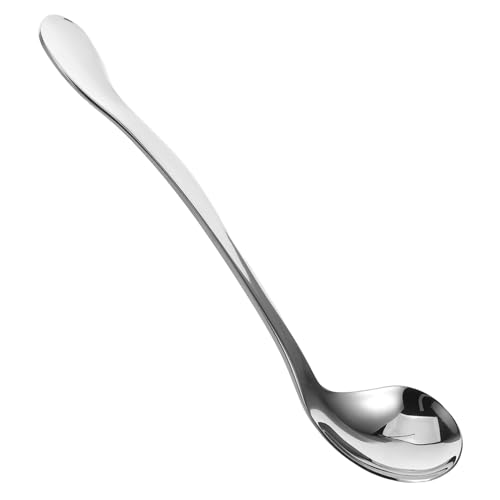 AKOOSY Adaptive Löffel für Senioren und Behinderte Gebogenes Besteck mit Ergonomischem Griff für Handzittern Tiefes Löffelkopf Design Unabhängig Rechtsseitig Geeignet von AKOOSY