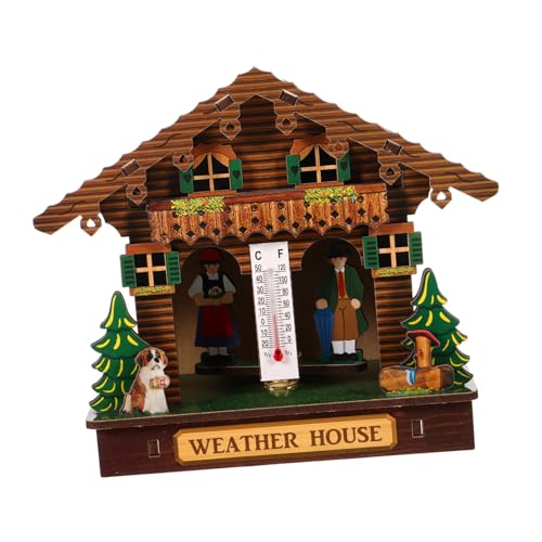 AKOOSY Analoges Wandthermometer Hygrometer Barometer für Innenbereich Präzise Temperatur Luftfeuchtigkeitsmessung Langlebiges Material Dekorativ und Vielseitig für Zuhause Büro Sauna und von AKOOSY