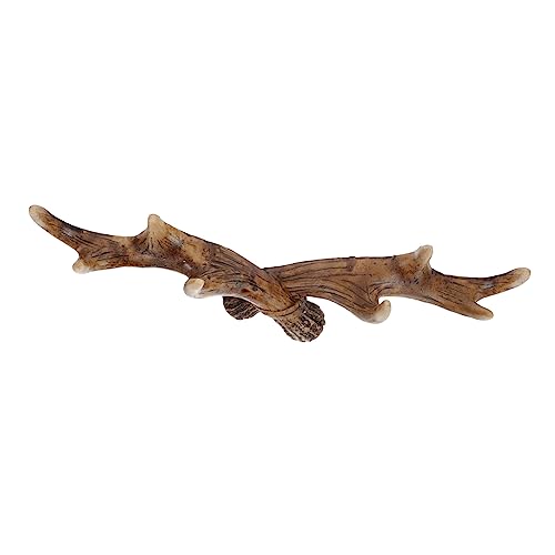 AKOOSY Antike Geweih Garderobenhaken Wandmontage Vintage Stil Dekorativer Kleider und Huthalter für Zuhause Büro Robuste Wandhaken zur Schlüssel und Mantelaufbewahrung von AKOOSY