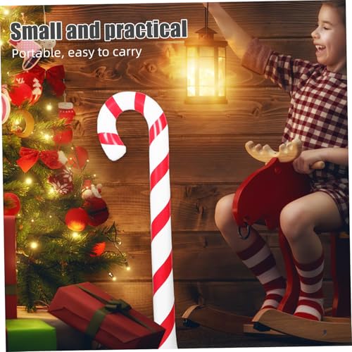 AKOOSY Aufblasbare Weihnachtsdeko Zuckerstange PVC Candy Cane Pool Floats Wiederverwendbar Bunte Partydekoration Für Festliche Feierlichkeiten von AKOOSY