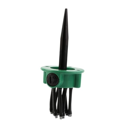 AKOOSY Automatischer Gartensprenger mit Verstellbarer Bewässerungsdüse Geeignet für Rasen und Blumenbeete Wassersparendes System für Effiziente Gartenbewässerung Grün von AKOOSY