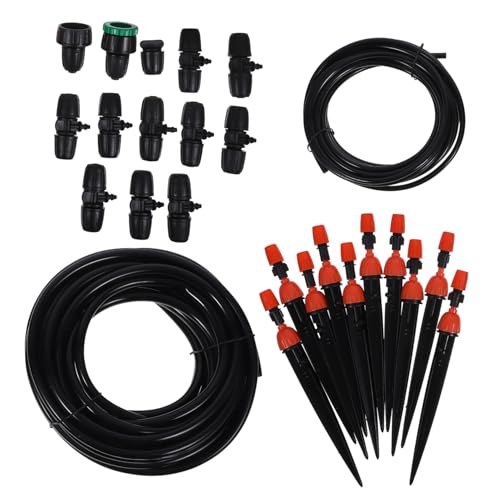 AKOOSY Automatisches Bewässerungssystem für Garten und Balkon Einstellbares Tropfbewässerungs mit Schlauch Multifunktionale Sprühköpfe DIY Bewässerung für Blumenbeete Gewächshaus von AKOOSY