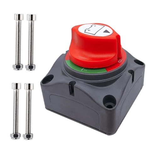 AKOOSY Batterie isolator Hauptschalter Kupferklemmen Power Cut Off für Rv Atv Auto Boot Utv Camper Robust Sicher und Einfach zu Bedienen von AKOOSY