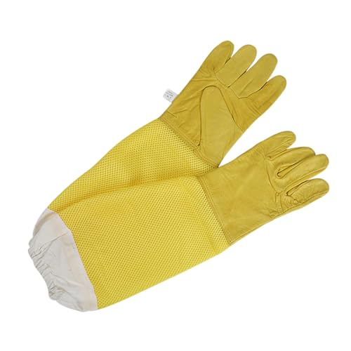 AKOOSY Beekeeping Sheepskin Gloves Schutz Handschuhe Langlebig Sicher Praktisch für Imker Zubehör aus Ziegenleder Geeignet für Bienenpflege und Schutz AKOOSY Beekeeping Sheepskin Gloves Schutz Handschuhe Langlebig Sicher Praktisch für Imker Zubehör aus Ziegenleder Geeignet für Bienenpflege und Schutz von AKOOSY